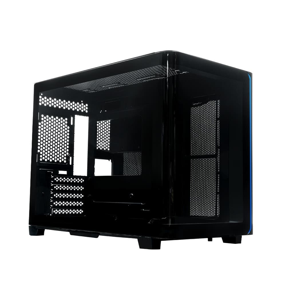 Корпус XASTRA QR600 0F-UC Black ATX/Aquarium/Curve Glass /Led Strip/No fans/Type-C/ QR600-0F-UC-L