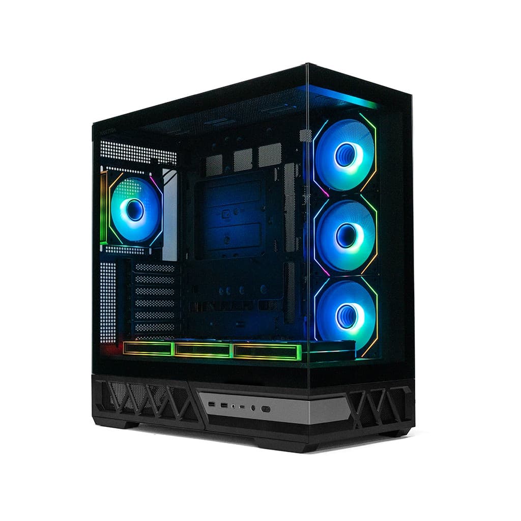 Корпус XASTRA Q700 7ARGB-C10-UC Black ATX/Aquarium/Screewless/7x120mm ARGB PWM mirror fans/Argb+PWM HUB 10port/Type C Q700-7FM12A-C10-UC