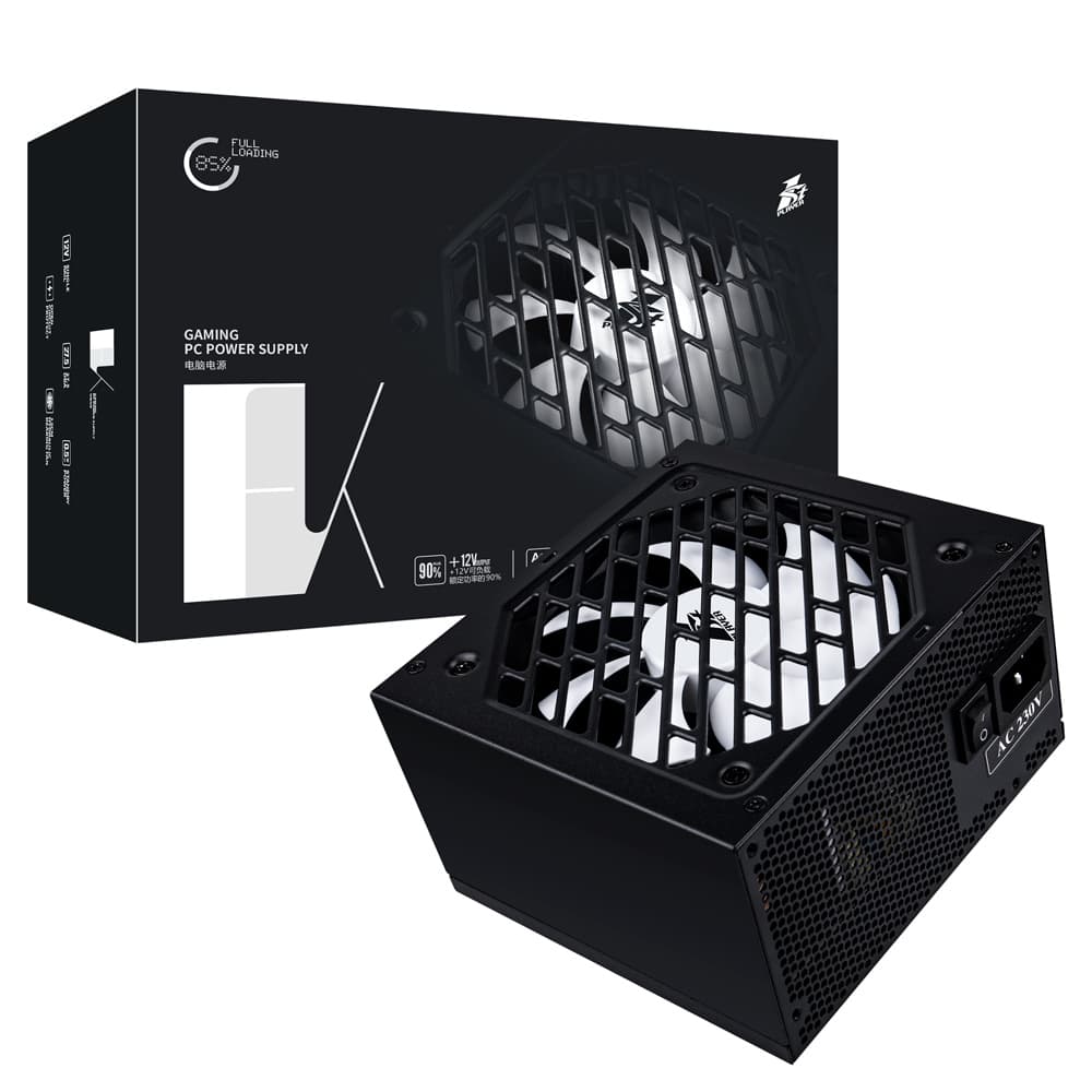Блок питания 1STPLAYER FK 550W / ATX 2.4, APFC, 85% EFF, Double Forward, 120mm fan, non-modular / PS-550FK