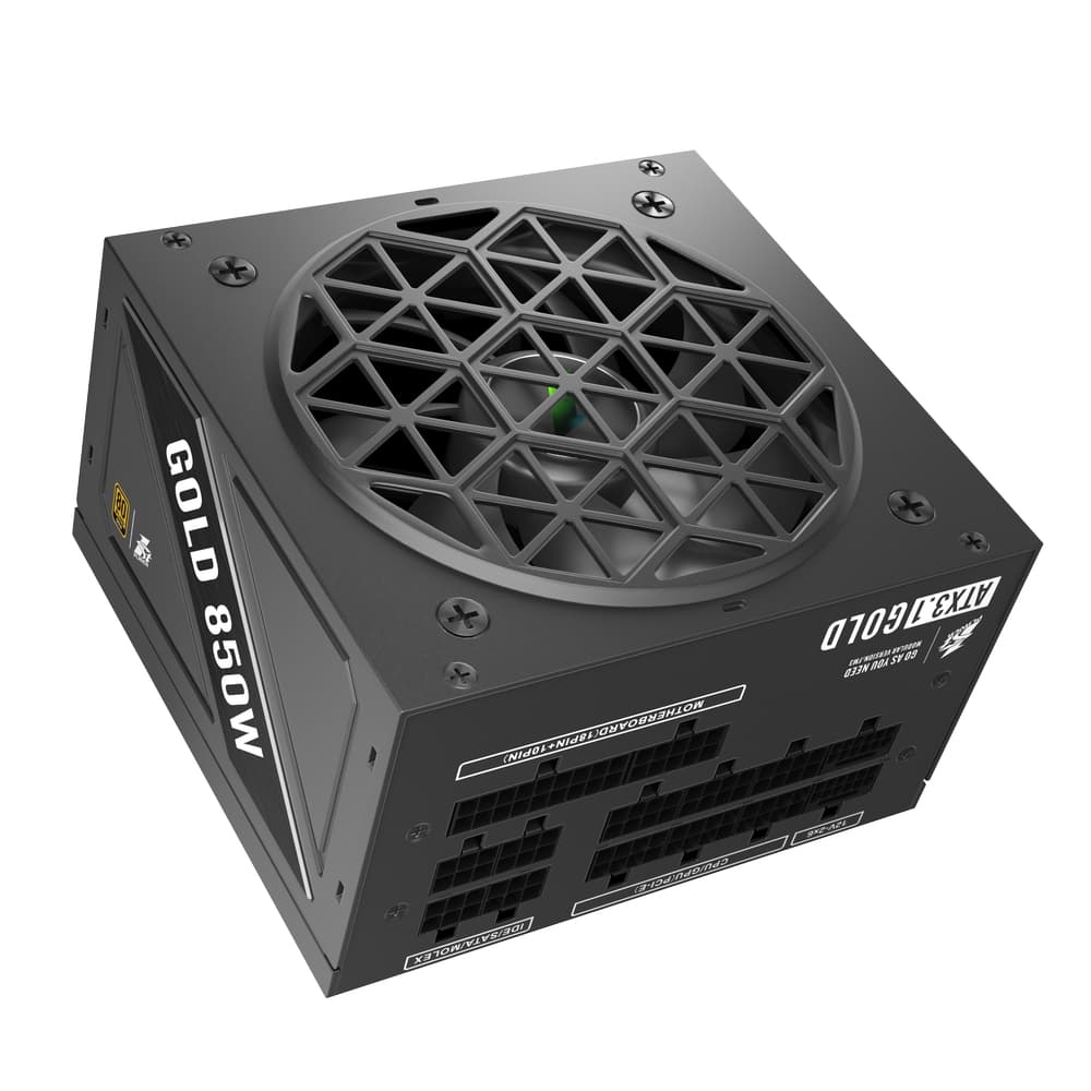 Блок питания 1STPLAYER NGDP GOLD 850W Black / ATX 3.1, APFC, 80 PLUS Gold, LLC+DC-DC, full Japan solid-state caps, 120mm fan, full modular / HA-850BA4