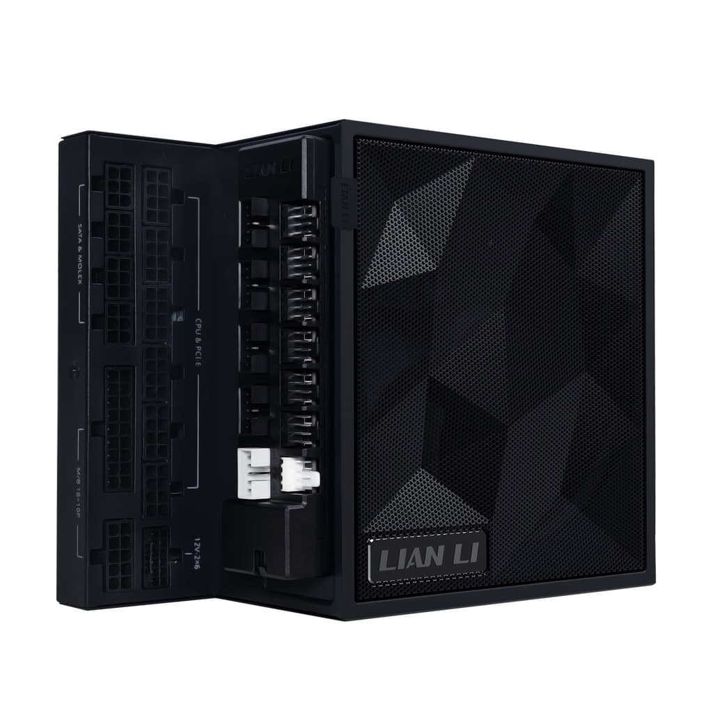 Блок питания Lian Li EG1200G / Black / ATX 3.1, 1200W, 80 PLUS Gold, PCIe 5.1, APFC, USB/FAN HUB, 120mm FDB Fan, Fully Modular / G9P.EG1200G.BH00.RU