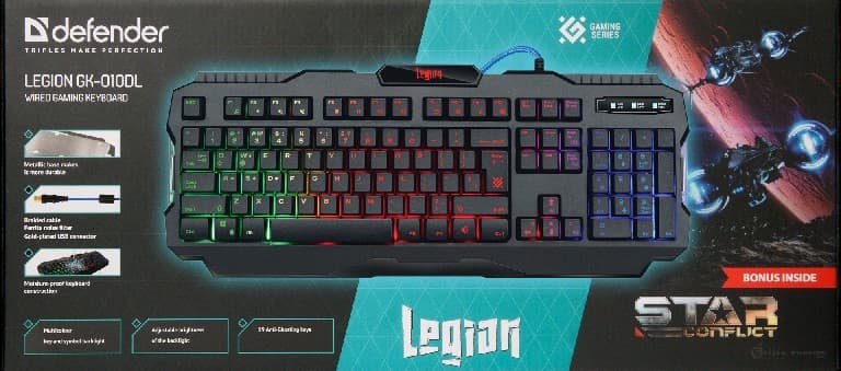 Клавиатура игровая проводная Defender Legion GK-010DL