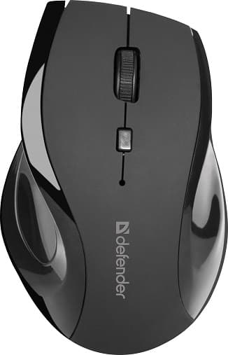 Мышь беспроводная Defender Accura MM-295 (черный) 5кн+кл, 800/1200/1600 dpi 52295