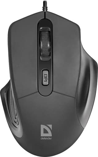 Мышь проводная Defender Datum MB-347 черный,4 кнопки, 800-1600 dpi 52347