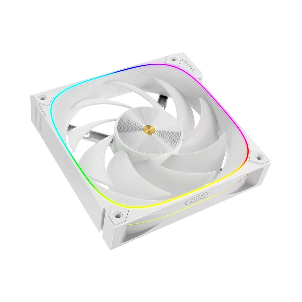 Вентилятор Geometric Future Squama 3003W-14 White 140mm / ARGB, PWM, 140x140x30 mm, 800-2400 rpm, 106 cfm, 36 dBA / 1F3003W114000
