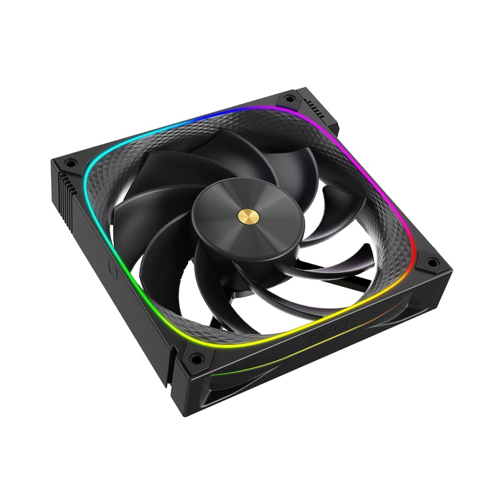 Вентилятор Geometric Future Squama 3003RB-14 Reverse Black 140mm / ARGB, PWM, 140x140x30 mm, 800-2100 rpm, 95 cfm, 36 dBA / 1F3003R114000
