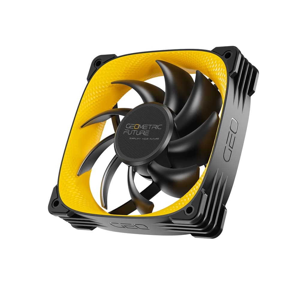 Вентилятор Geometric Future Squama 3005Y-12 Yellow 120mm / PWM, 120x120x30 mm, 2000 rpm, 72.2 cfm, 31.5 dBA / 1F3005Y112000