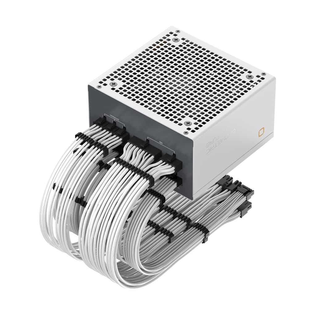 Блок питания Geometric Future ALPHA 850W White / ATX 3.1, PCIe 5.1, 80 PLUS Platinum, APFC, Full-Bridge LLC + DC-DC, Japanese caps, 120mm FDB fan, full modular / 1PATAL850W010