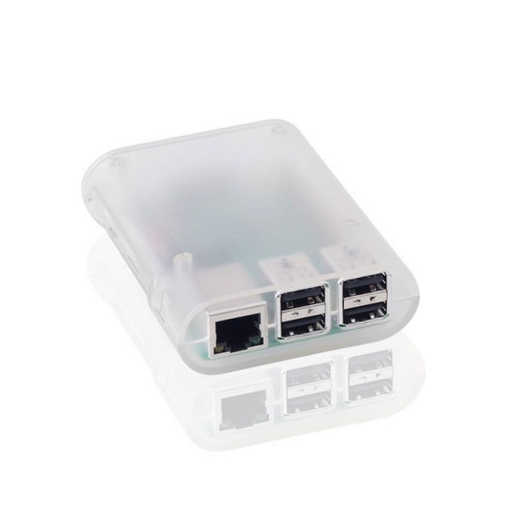 Корпус ACD RA076 Transparent ABS Plastic Injection Molding case with Stripe for Raspberry Pi 3 B (прозрачный, овальный на винтах