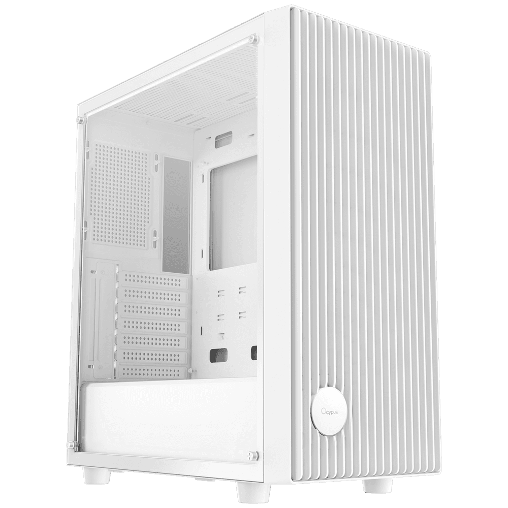 Корпус для ПК Ocypus Gamma-C70-WHG000XX-GL Case Gamma C70 WH ATX / win / white / no PSU / Tempered Glass