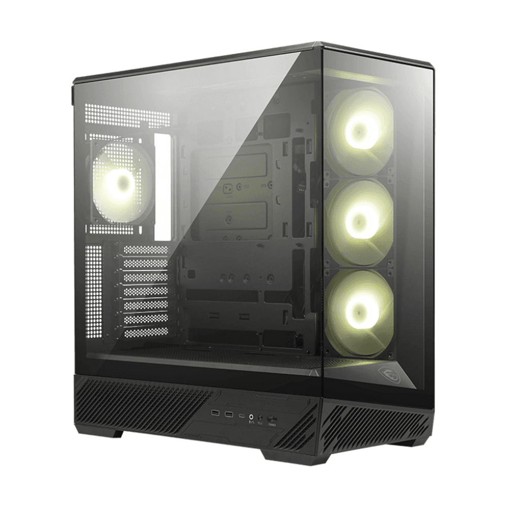 Корпус для ПК MSI MAG PANO 130R PZ 2xUSB 3.2 Gen 1, 1xUSB 3.2 Gen2 Type-C, 3x120mm ARGB Reverse Blade Fan, 1x120mm ARGB Fan, 1 t