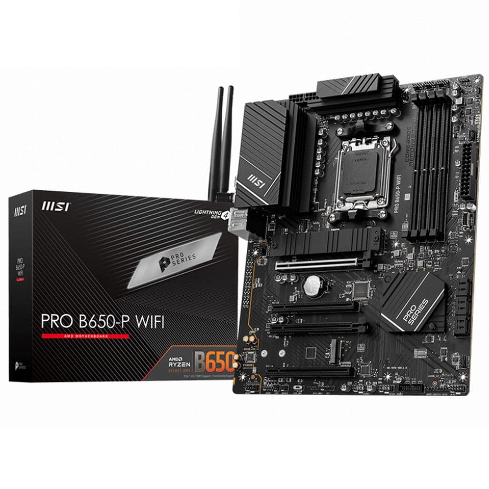 Материнская плата MSI PRO B650-P WIFI MS-7D78\PRO B650-P WIFI\601-7D78-010,11\801 -7D78-001\STD PRO B650-P WIFI,B650,AM5,4DDR5,4