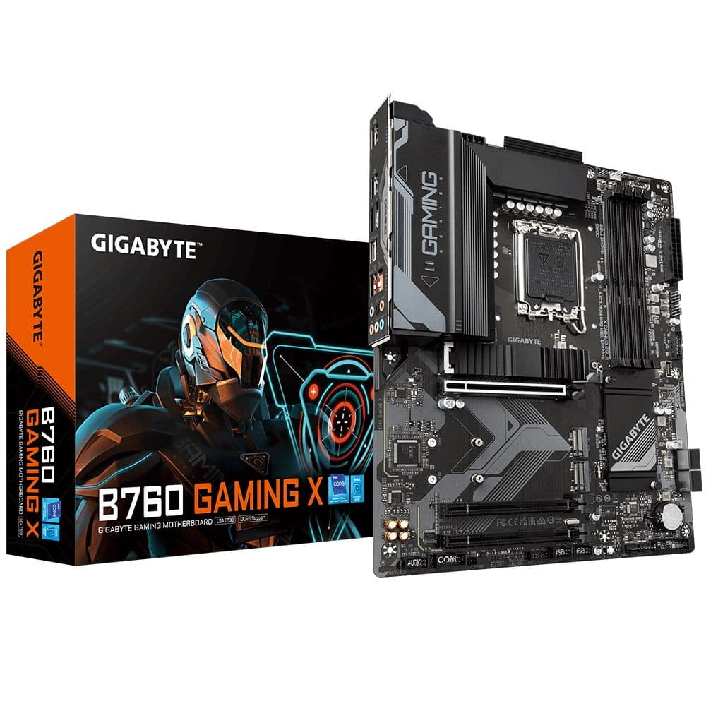 Материнская плата Gigabyte B760 GAMING X, Socket 1700, Intel®B760, 4xDDR5-4800, HDMI+DP, 3xPCI-Ex16, 4xSATA3(RAID 0/1/5/10), 3xM