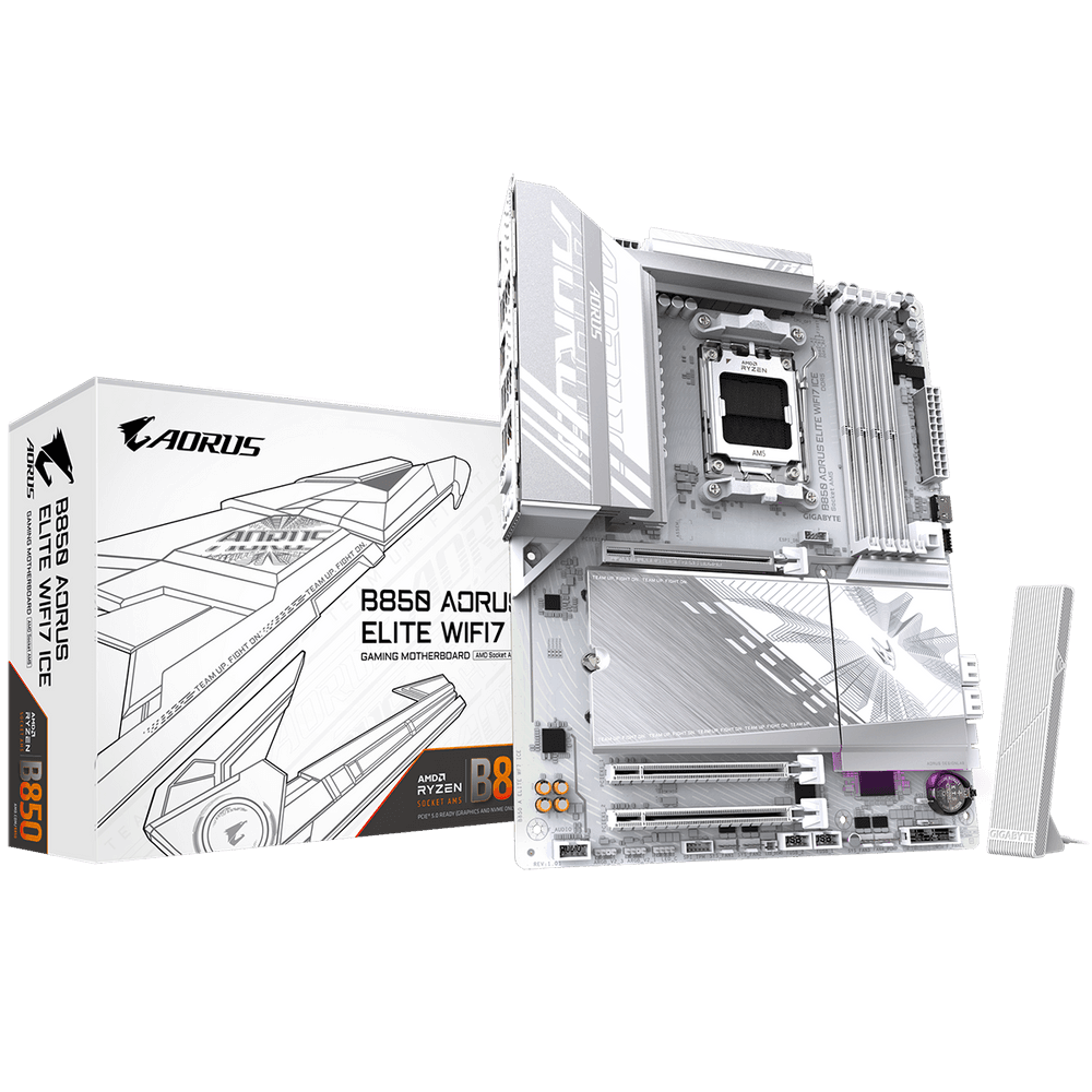 Материнская плата Gigabyte B850 AORUS ELITE WIFI7 ICE, RTL