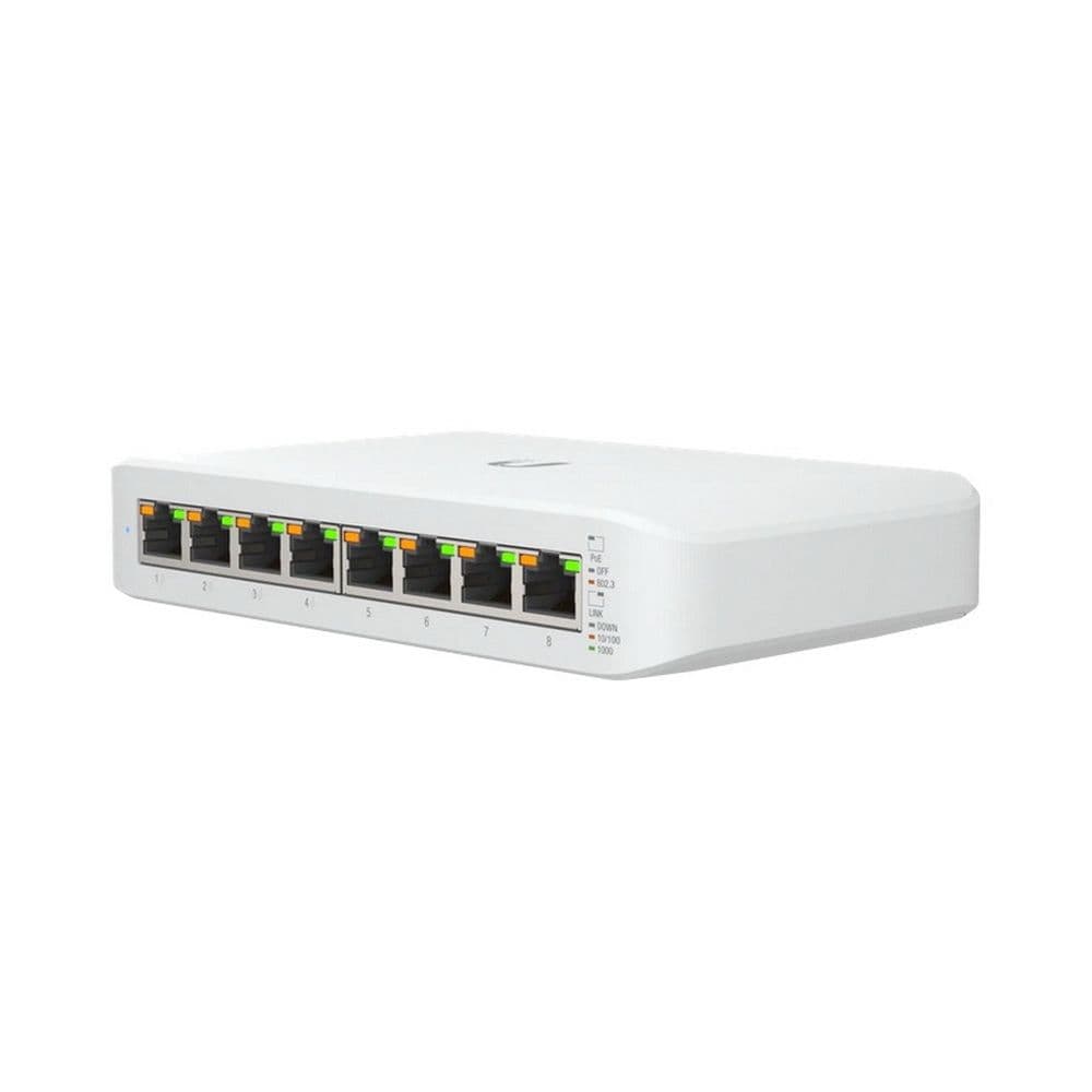 Коммутатор Ubiquiti UniFi Switch Lite 8 PoE |USW-Lite-8-PoE| Ubiquiti PoE-коммутатор, 8х 1G RJ45, раздача 52 Вт |USW-Lite-8-PoE|
