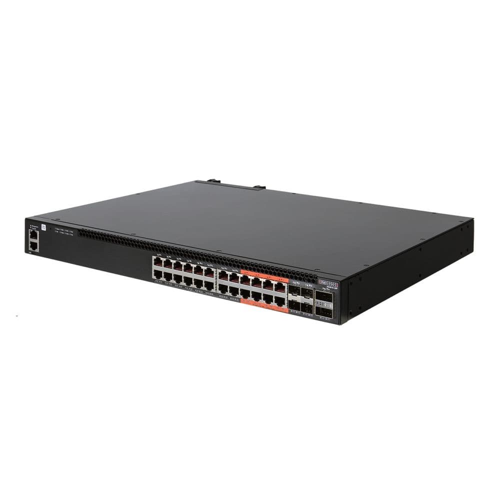 Коммутатор Edge-corE 4610-30P-O-AC-F Edge-corE AS4610-30P, 24-Port GE RJ45 port PoE+, last 8 ports Ultra-PoE, 960W PoE Bugdet, 4