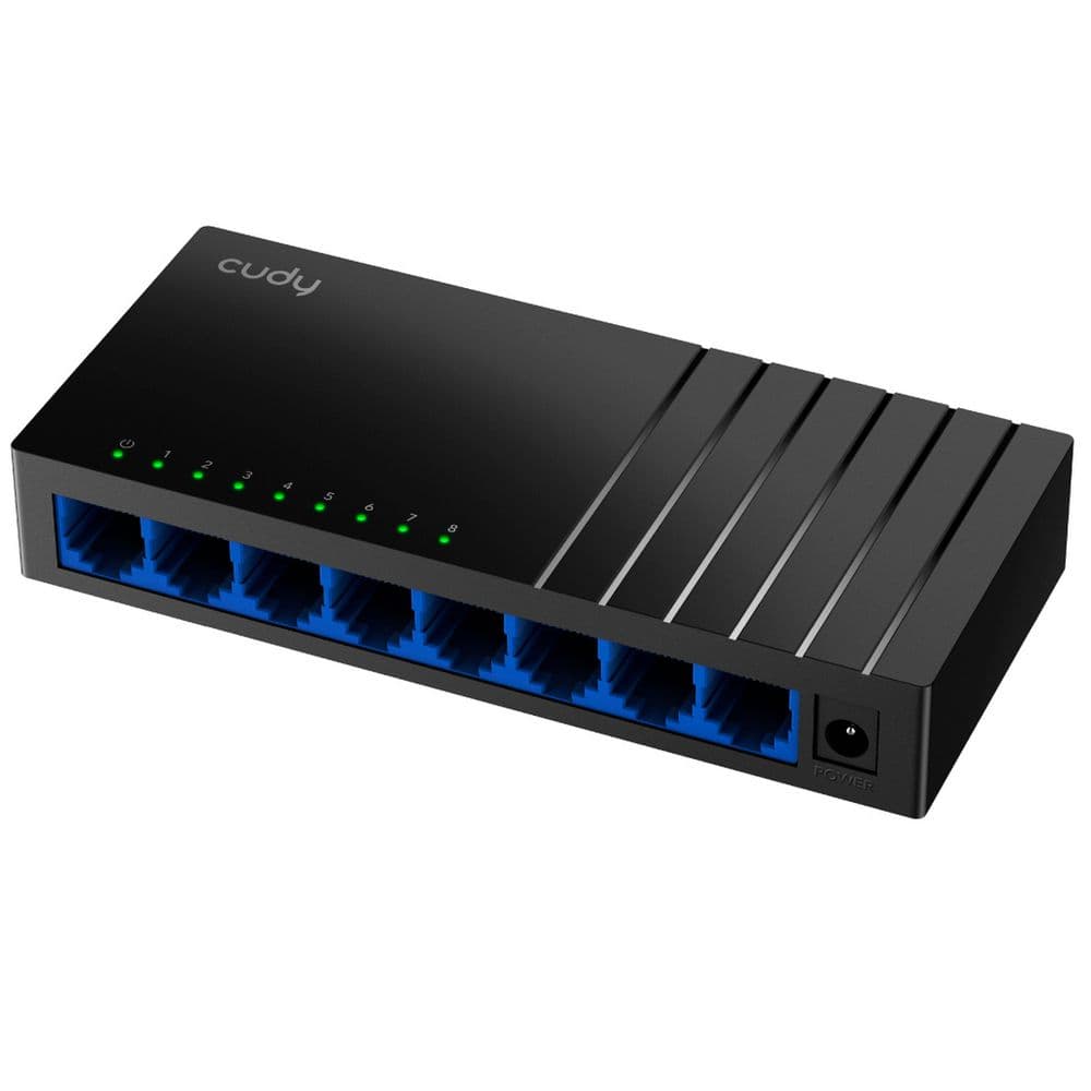Коммутатор CUDY 8-Port Gigabit Desktop Switch 5-Port Gigabit Desktop Switch, 5 10/100/1000M RJ45 Ports, Loop Detection, Desktop