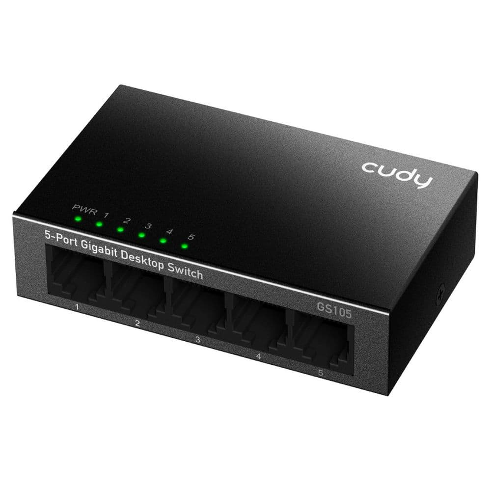 Коммутатор CUDY 5-Port Gigabit Metal Switch 8-Port Gigabit Ethernet Switch, 8 10/100/1000M RJ45 Ports, IGMP Snooping, Loop Dete