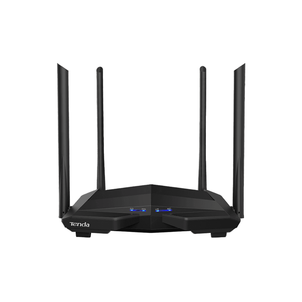 Маршрутизатор Tenda AC10 Двухдиапазонный гигабитный Wi-Fi роутер AC1200 до 300 Мбит/с на 2,4 ГГц + до 867 Мбит/с до 5 ГГц, LAN 3