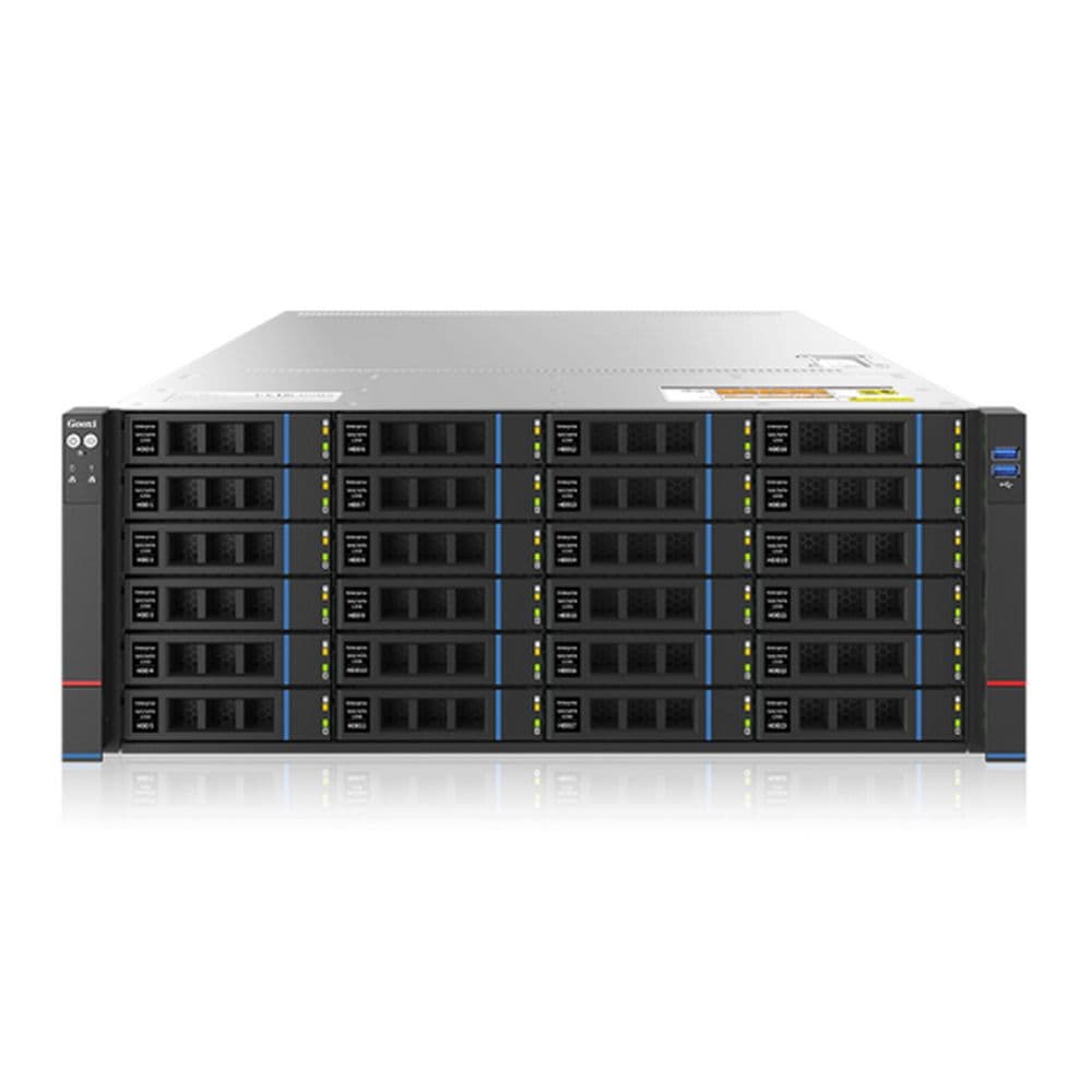 Платформа системного блока Gooxi SR401-D24RE-G2 AMD Genoa 4U Expander Backplane 24_2.5/3.5 SAS/SATA Hard Drive Bay Server Barebo