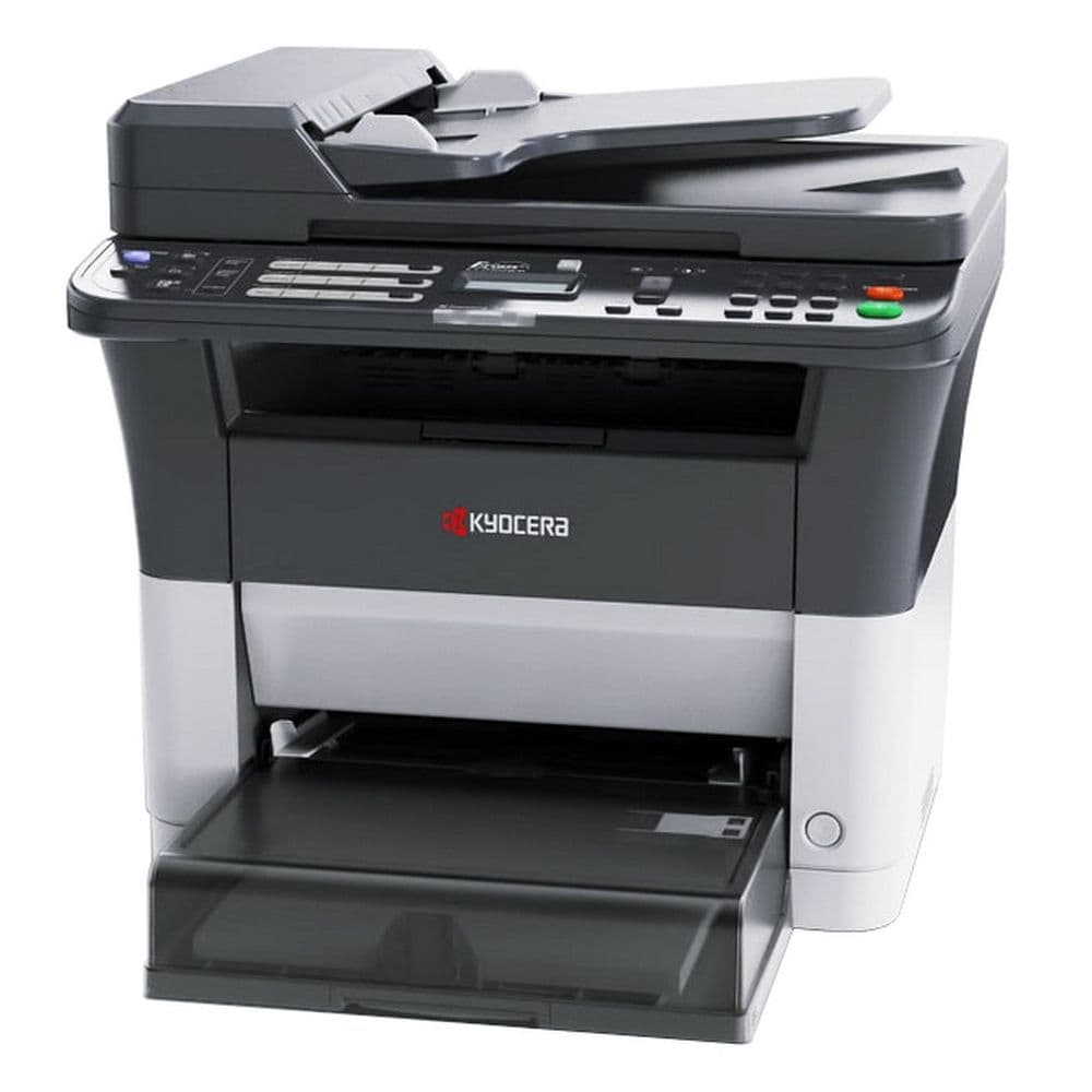 Kyocera FS-1125MFP A4, МФУ, лазерное, черно-белое, 25стр/мин, 600dpi, 390МГц, 64Мб, 40АПД, USB/Ethernet, 1000стр/картридж, (1102
