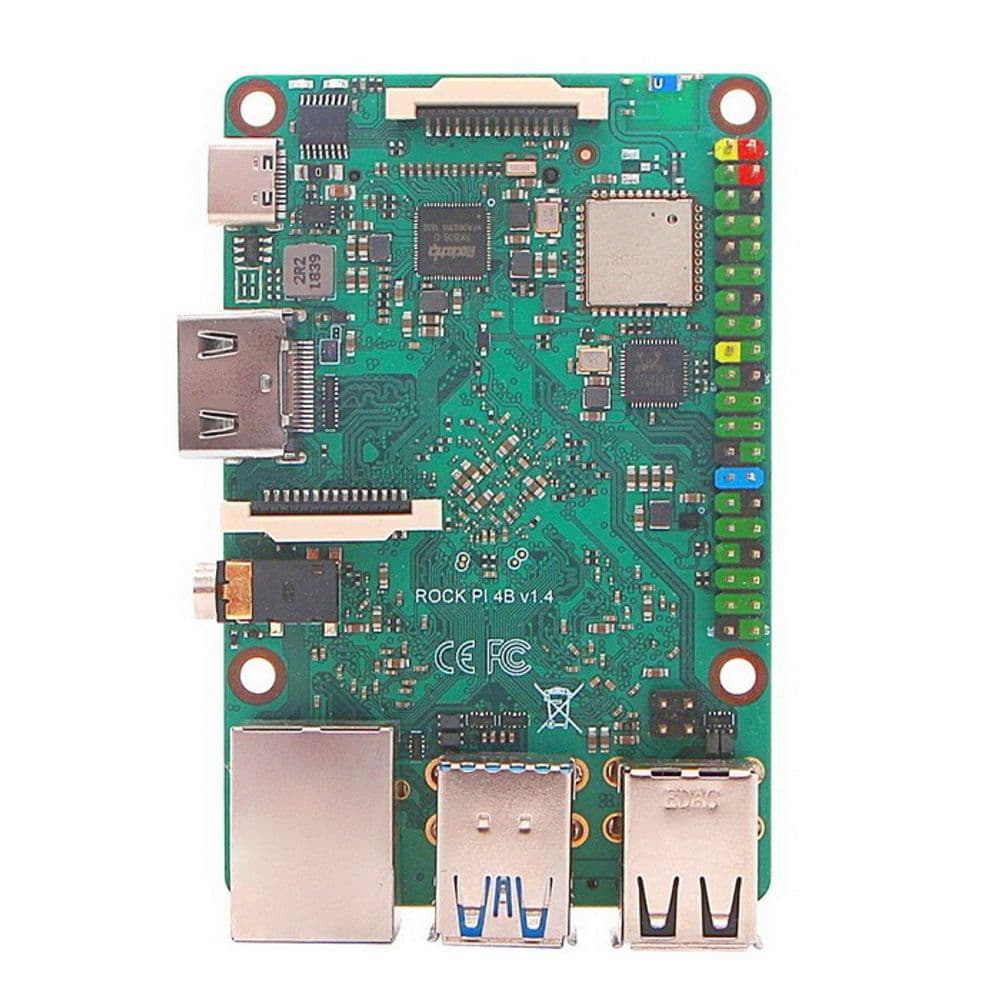 Одноплатный компьютер RockPi 4 Model A 4GB RK3399/4GB 135 (OEM)
