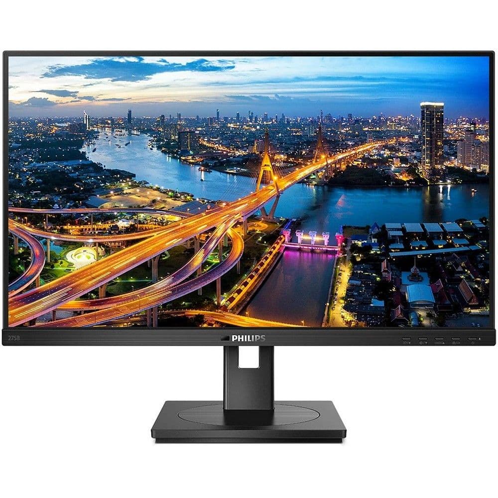 Монитор 27" PHILIPS 275B1 IPS, 2560x1440, 75Hz, 4ms, 350сd/m, 1000:1 | HDMI(1.4), DVI, DP(1.2), 4xUSB 3.2 | HAS, Pivot, Swivel