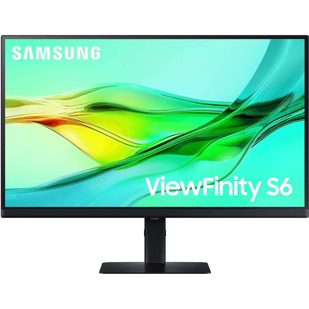 Монитор 27" SAMSUNG S27D604UAI ViewFinity S6 S60UD QHD Black (IPS, 2560x1440, HDMI+DP+Type C, LAN, 5 ms, 178°/178°, 350 cd/m, 10