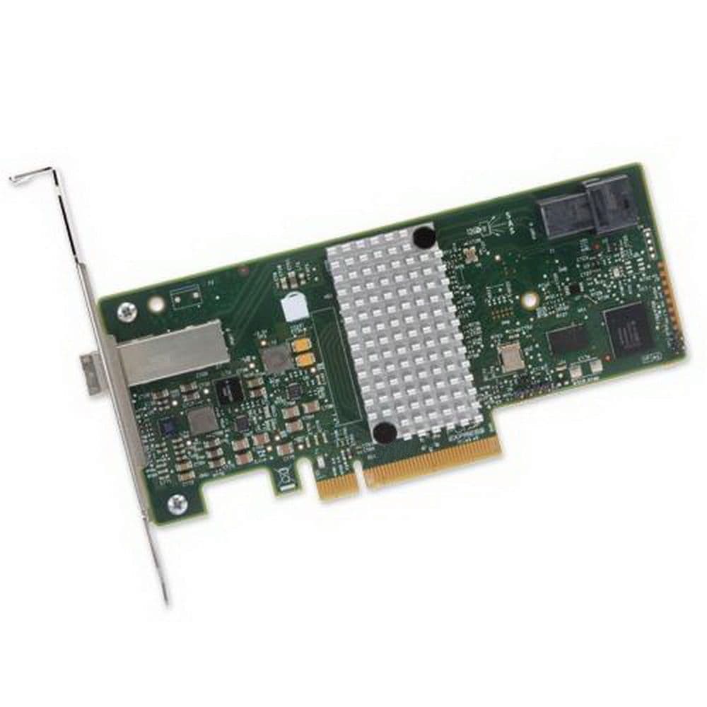 HBA-адаптер Areca ARC-1330-4i4x PCIe 3.0 x8 Low Profile, SAS/SATA 12G, HBA, 8port (1*int SFF8643 + 1*ext SFF8644), (аналог LSI00