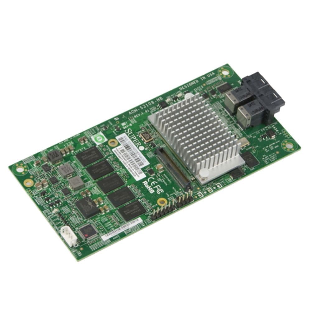 Аксессуары SuperMicro AOM-S3108M-H8 Low Profile 12Gb/s Eight-Port SAS Internal RAID Adapter