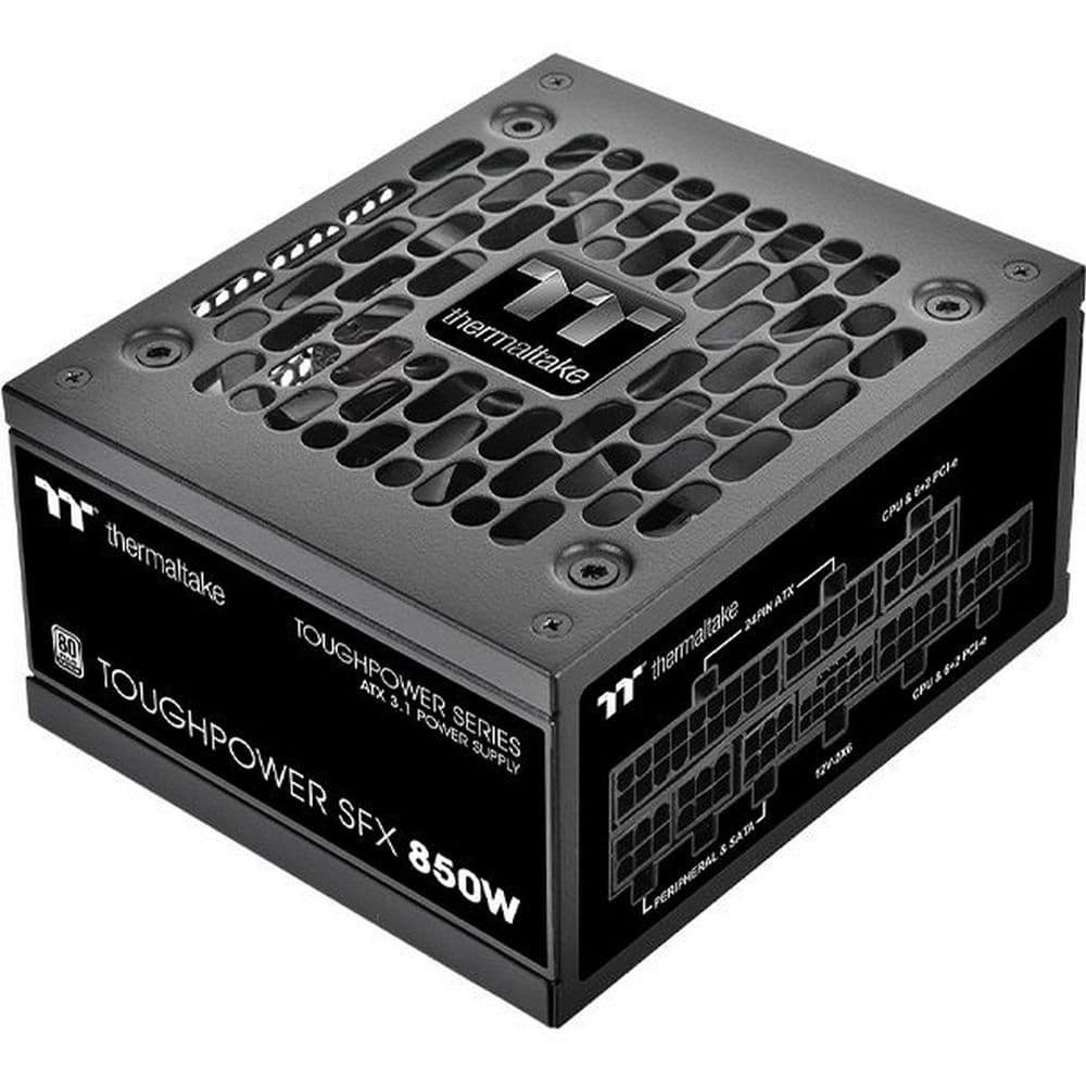Блок питания ПК Thermaltake Toughpower SFX 850 /0850W/Fully Modular/Non Light/Full Range/Analog/80 Plus Platinum/EU/100% JP CAP/
