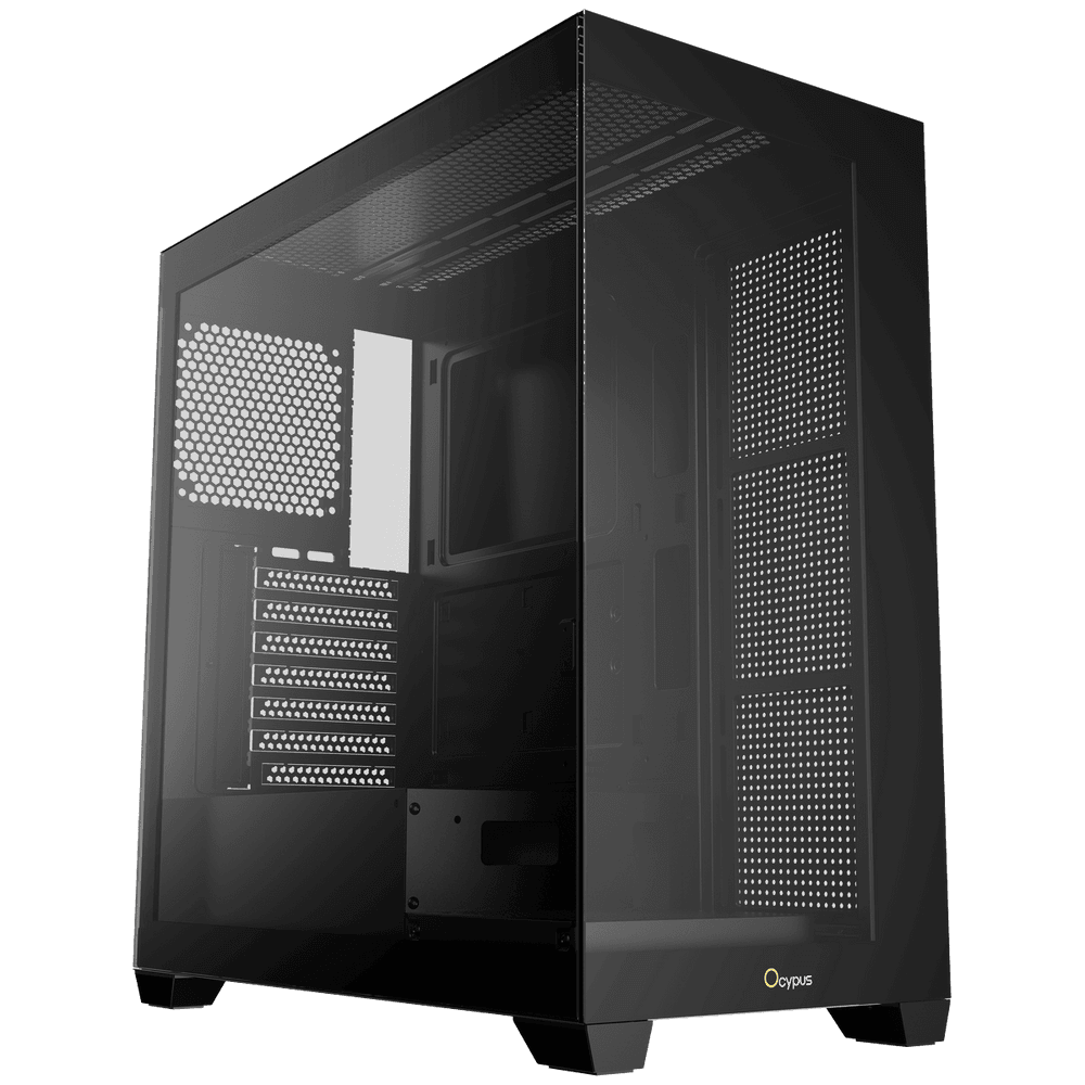 Корпус Case Ocypus Gamma C72 BK ATX / win / black / no PSU / Tempered Glass