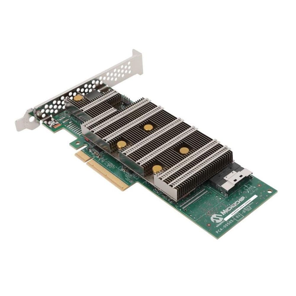 RAID-контроллер MICROCHIP Adaptec SmartRAID 3254-8i/e (3254C8IXS) PCIe 4.0 x8, LP, 24G SAS/SATA/NVMe, RAID 0,1,5,6,10,50,60, 8po