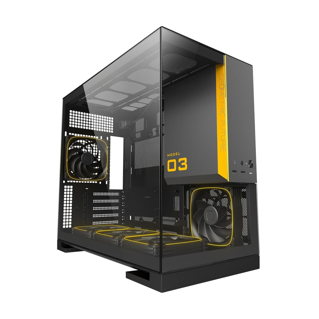 Корпус Geometric Future Model 3 Black Gray with fans / mATX / 5x120mm ARGB fans / 1AM3NZBK00110