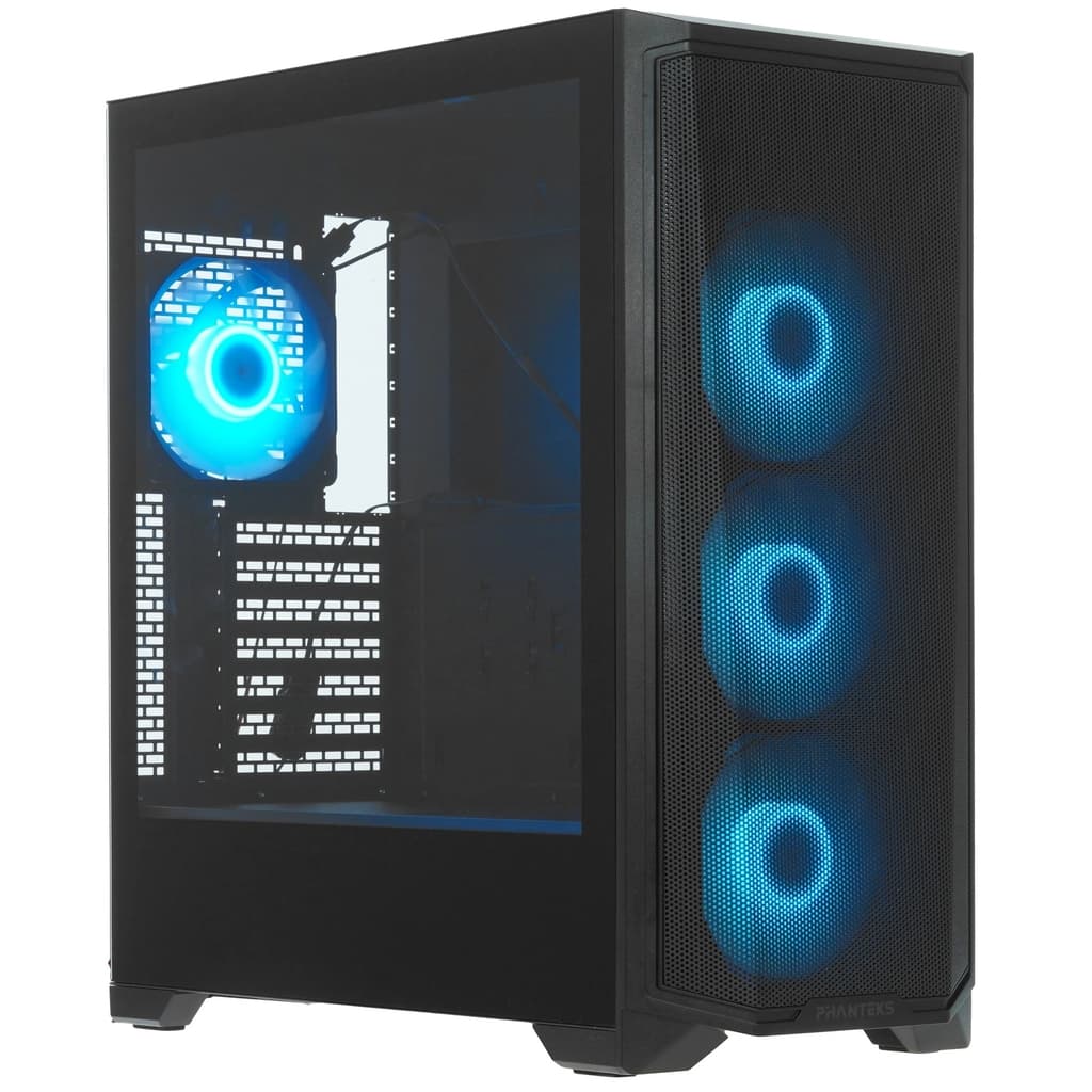 Корпус PHANTEKS Eclipse G370A, Black, 4x120mm ARGB Fan, Nylon front filter, TG, Mid-Tower / PH-EC370A_DBK01R