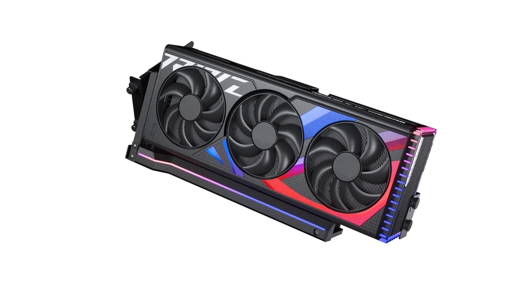 Phanteks универсальное крепление для вертикальной установки GPU с райзер-кабелем 220мм Gen.5.0 и ARGB подсветкой / Black / PH-PG