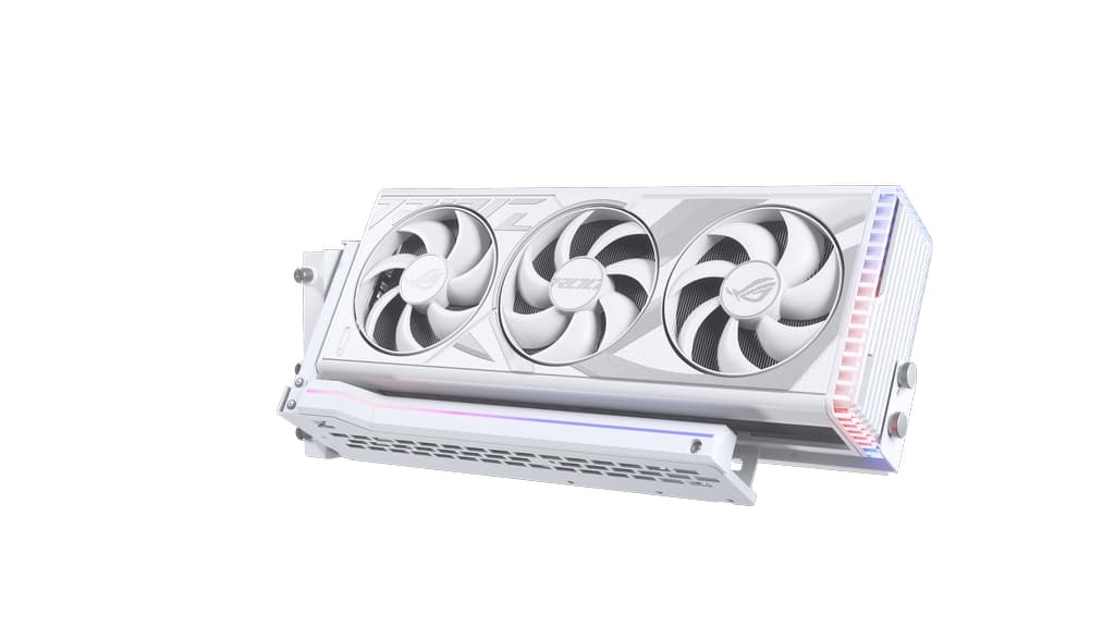 Phanteks универсальное крепление для вертикальной установки GPU с райзер-кабелем 220мм Gen.5.0 и ARGB подсветкой / White / PH-PG