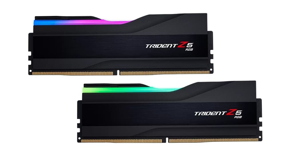 Модуль памяти DDR5 G.SKILL TRIDENT Z5 RGB 32GB (2x16GB) 6000MHz CL36 (36-36-36-96) 1.35V / F5-6000J3636F16GX2-TZ5RK / Black